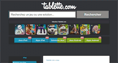 Desktop Screenshot of jeux.tablette.com